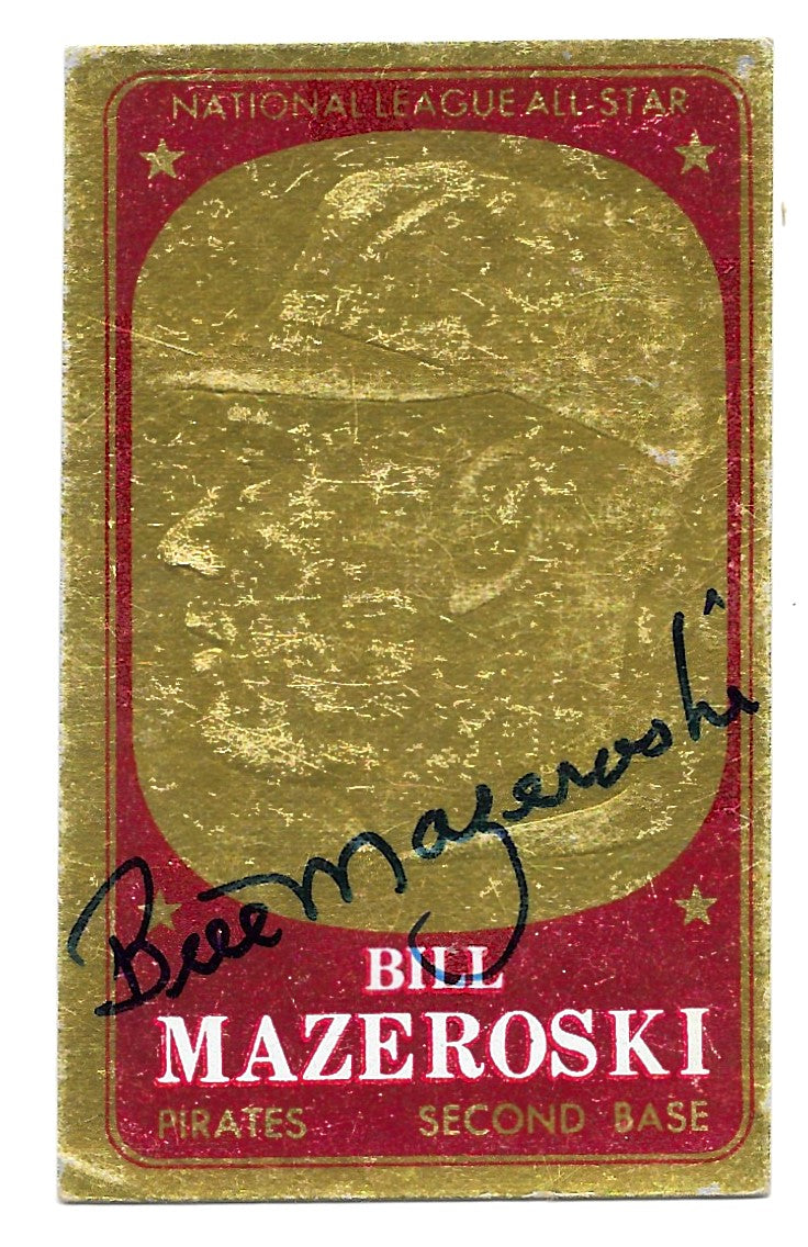 1965 Topps Embossed Bill Mazeroski