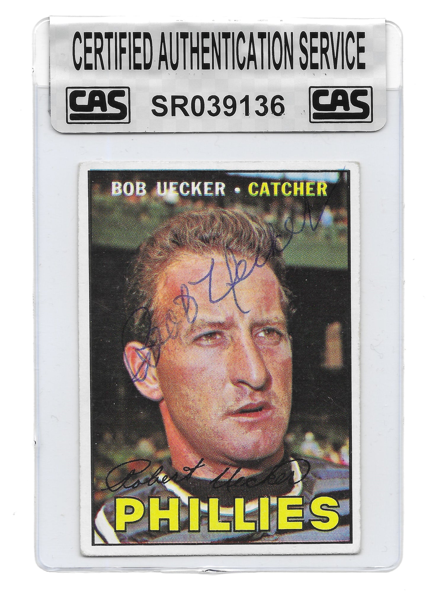 1967 Topps Bob Uecker Authenticated