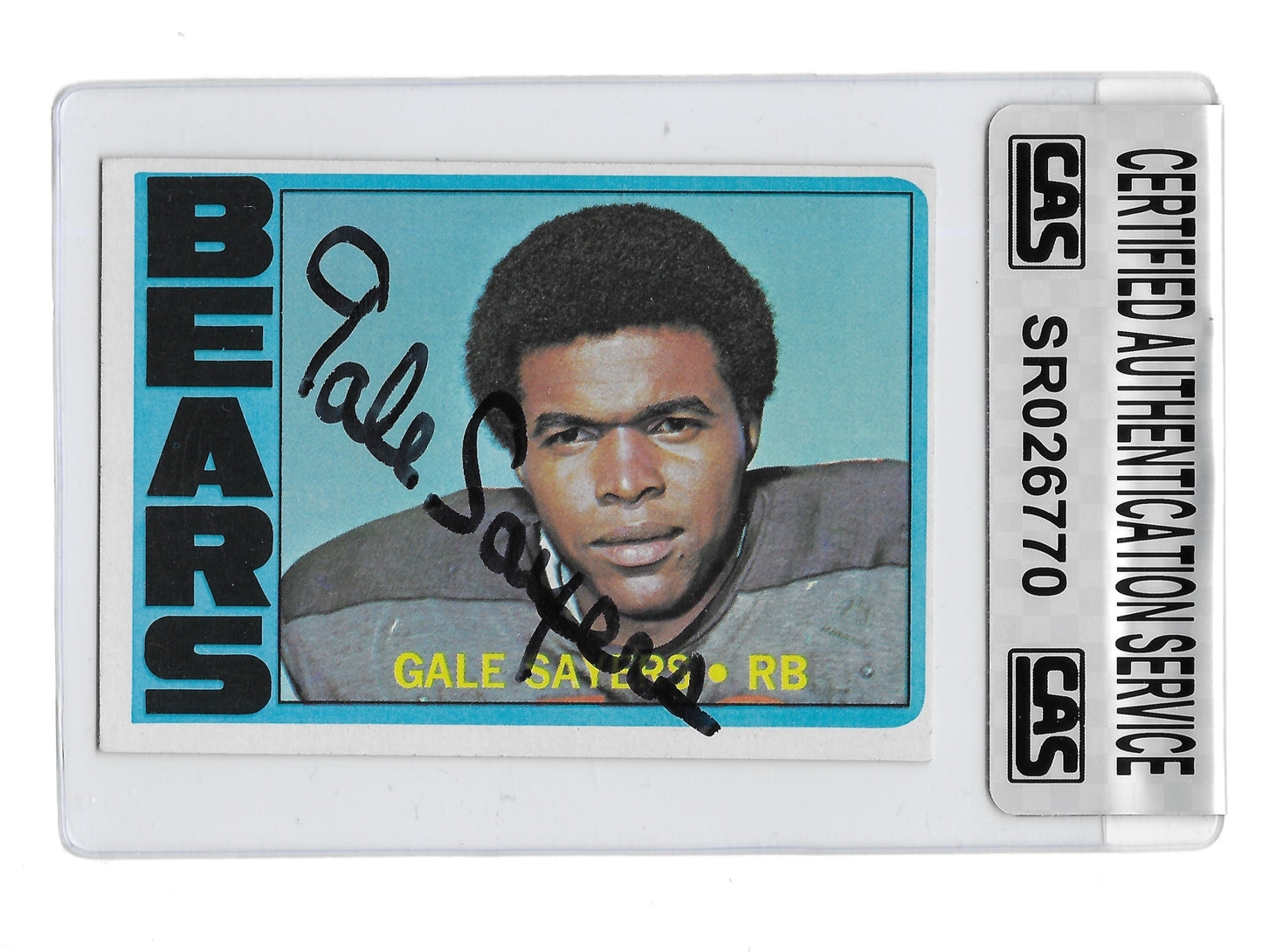 1972 Topps Gale Sayers Authenticated